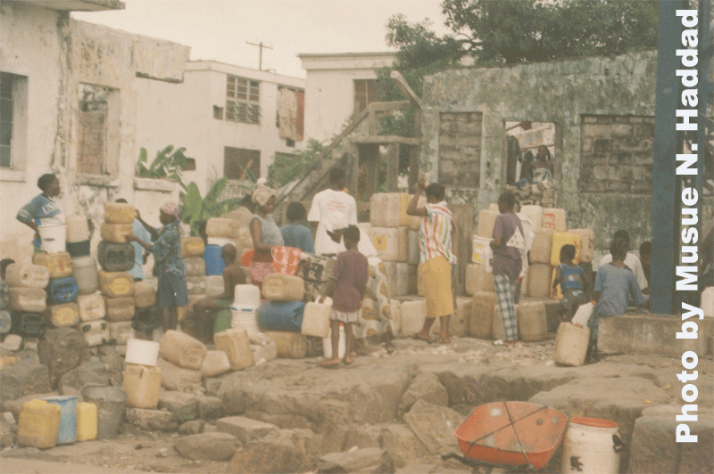 After five years of Taylor's presidency, residents of Monrovia (the Liberian capital) are still awaiting the safe drinking water promised by Mr. Taylor.